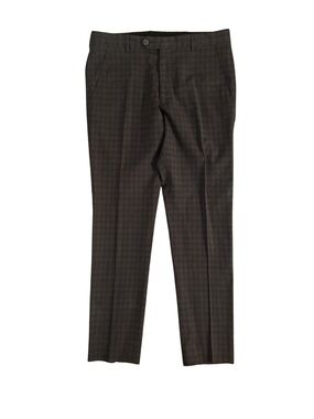 Paul Smith Chocolate Brown Dress Trousers with Subtle Plaid